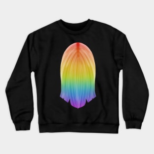 Long Rainbow Hair Crewneck Sweatshirt